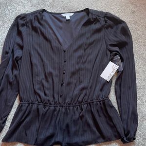 Nine West top black size large NWT